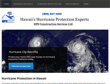 Tablet Screenshot of hurricaneprotect.com